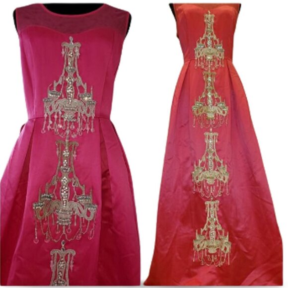 Luxury Designer Couture Evening Wedding Cocktail Runway Party Prom Gown Dress NW - Picture 5 of 12